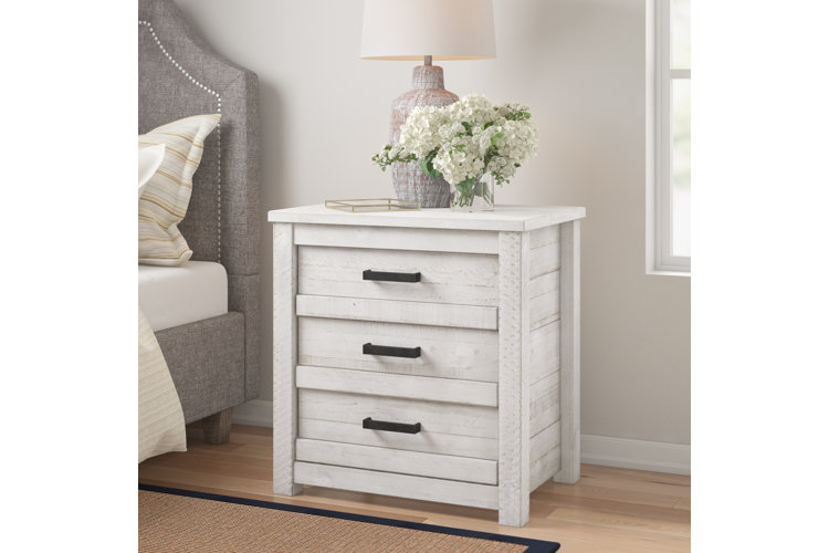 Distressed nightstands on sale with drawers